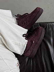 NIKE AIR FORCE 1 | ‘07 BURGUNDY SUEDE premium 37