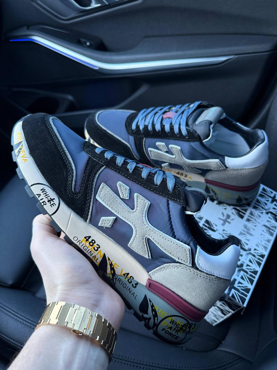 Premiata Mick Black Blue Grey ND 41