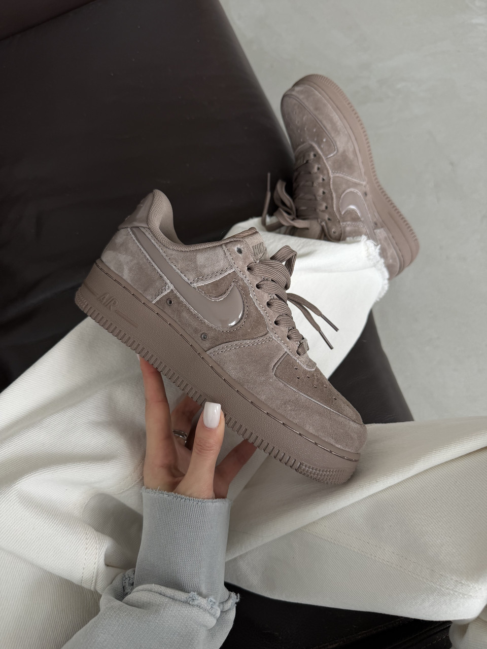 NIKE AIR FORCE | ‘07 MINK BROWN premium 37