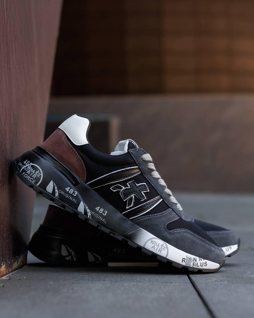 Premiata Lander Black White Brown ND 40