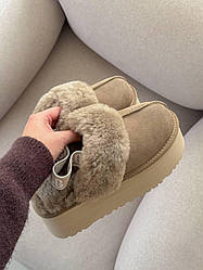 Funkette Slipper Platform Light Brown 37