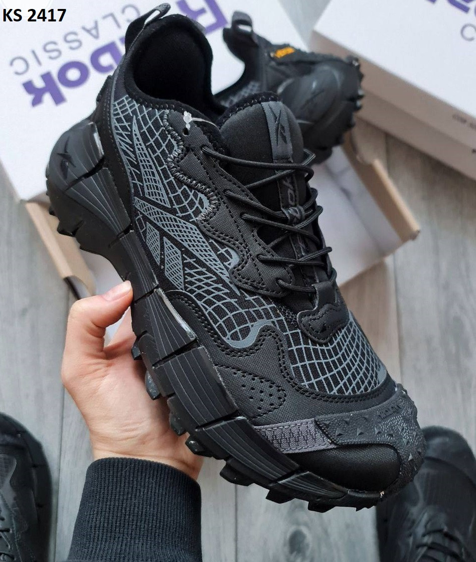 Кросівки Reebok Zig Kinetica 2.5 EDGE Black Gray (чорно/сірі) 41