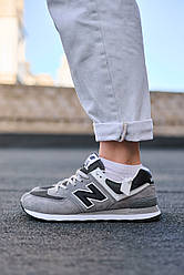 New Balance 574 Grey White Black