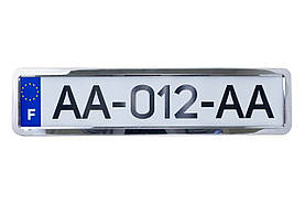 Рамка номерного знака 12Atelie металева хром (951621)