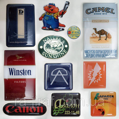 Наклейки Объемные с полиуретановой смолой. Печать 3D Объемных наклеек ...