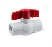 Кран кульовий пластиковий 1/2" внутрішня різьба