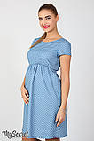 Літнє плаття для вагітних та годування Celena DR-27.033, зірки на світлому джинсі, розмір S, фото 4