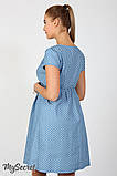 Літнє плаття для вагітних та годування Celena DR-27.033, зірки на світлому джинсі, розмір S, фото 5