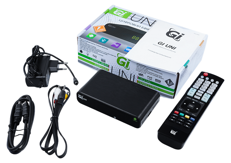  GI UNI (Smart TV Android+T2) — DVB-T2 Тюнер Т2 + Смарт ТБ приставка