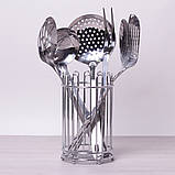 Набір кухонного приладдя Kamille KM-5233 6 предметів Кухонне приладдя з підставкою, фото 2