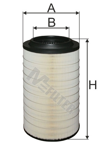 Фільтр повітряний 170х265х510 MAN TGA (пр-во M-filter)