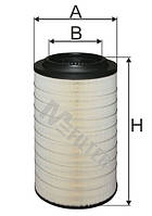 Фільтр повітряний 170х265х510 MAN TGA (пр-во M-filter)