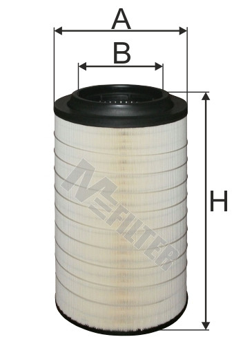 Фильтр воздушный 170х265х510 MAN TGA (пр-во M-filter) - фото 1 - id-p498449151
