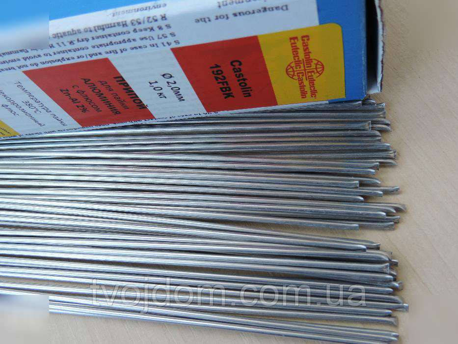 Припой Castolin 192 FBK с флюсом пайка алюминия,меди,латуни,Ø-2mm.,L ...