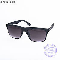 Оптом солнцезащитные очки унисекс - черные - 2-7016