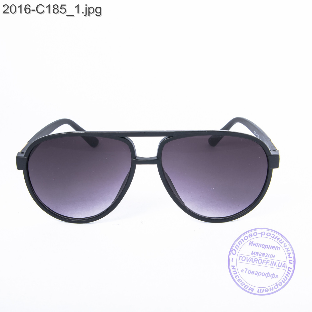 Оптом солнцезащитные очки унисекс - черные - 2-16-C185 - фото 2 - id-p498482836