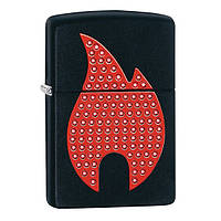 Зажигалка Zippo 29106 emblem flame black matte