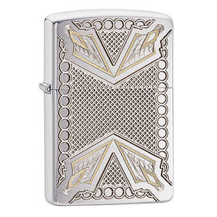 Запальничка бензинова zippo 28808 armor, choice arrow head design.