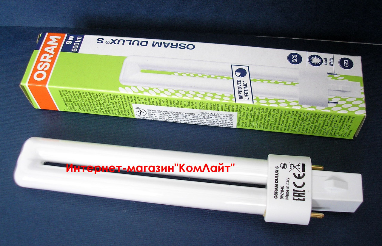 Лампа OSRAM DULUX S 9W/840 G23: продажа, цена в Киеве. Лампочки от ...