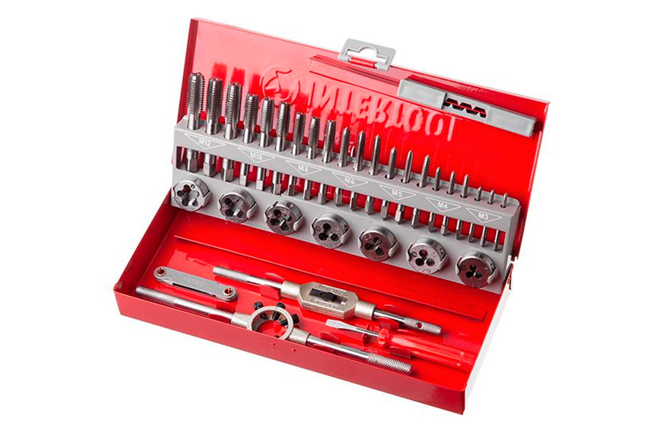 Набір мітчиків і плашок Intertool 32 од. Pro, фото 1