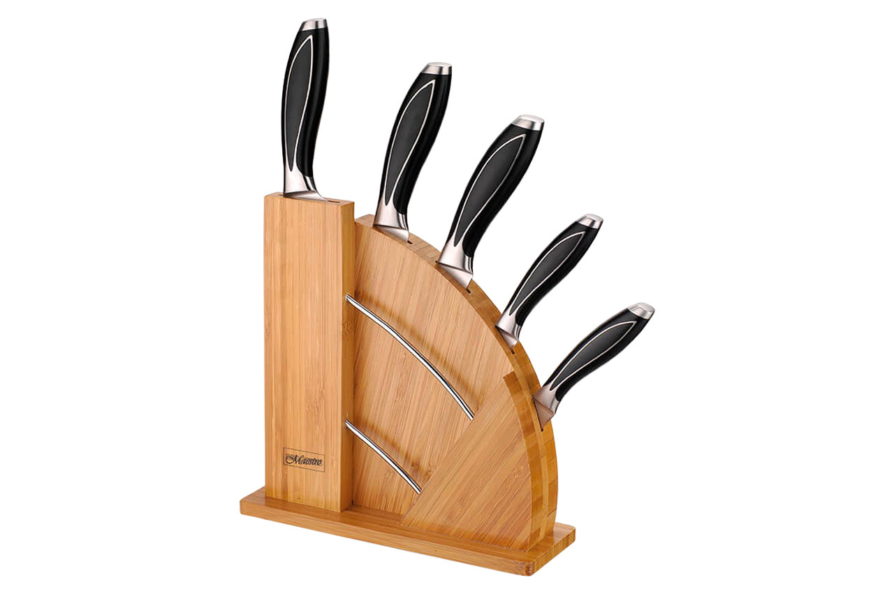 Набір ножів на колодці Maestro 85-200мм (5шт), фото 1