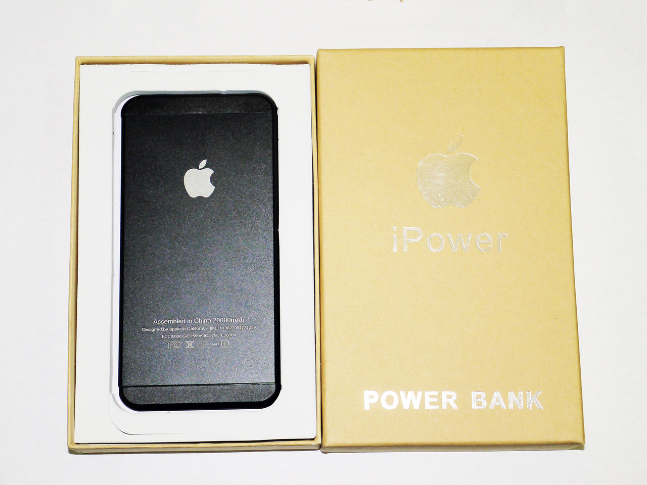 Power Bank Ipower 20000 mAh 1xUSB тонкий корпус метал