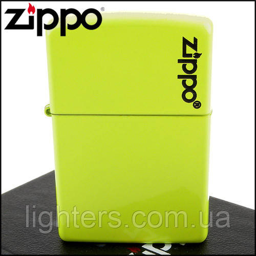 Зажигалка Zippo 28887ZL Neon Green зеленая 288872612 - фото 2 - id-p492459462