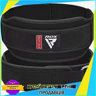 UPT Пояс для тяжелой Best Mix атлетики RDX RX5 неопреновый черный для тренировок поддержка спины стабил UPT66-