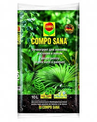 Торфосуміш для зелених рослин і пальм Compo Sana 10 л
