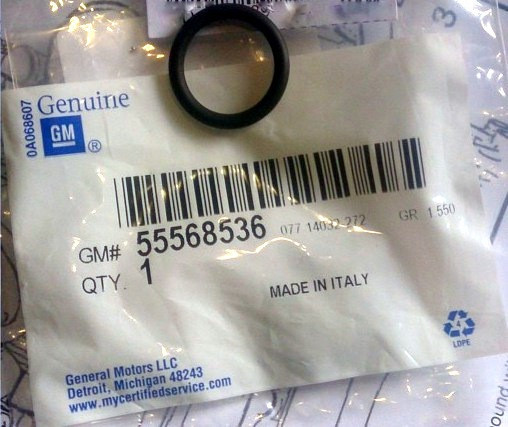 Прокладка (кільце гумове) оливооохолоджувача (теплообмінника) до корпусу (стакану) оливного фільтра GM 0650040 55568536 для моторів A14NEL B14NEL