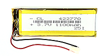 Акумулятор з контролером універсальний 74*28*4mm (Li-ion, 3.7V, 422770, 1100mAh)