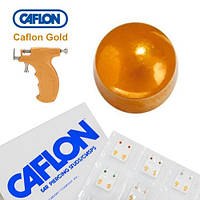 Сережки для проколу вух Caflon позолота Кульки 4 мм