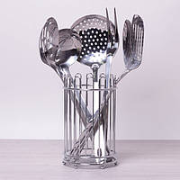 Набір кухонного приладдя Kamille 6 предметів у комплекті з підставкою 