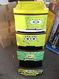 Комод пластиковий, з малюнком Губка Боб, фото 5