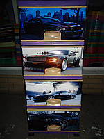 Комод пластиковий, з малюнком Авто Mustang