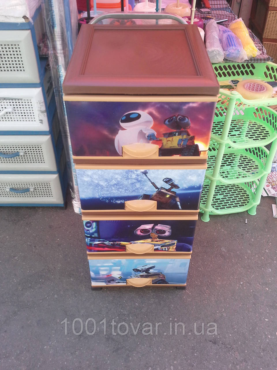 Комод пластиковий, з малюнком Валлі, фото 1