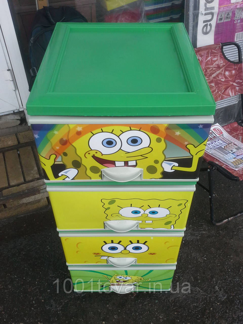Комод пластиковий еліф губка боб, фото 1