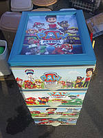 Комод пластиковий, з малюнком Щенячий патруль