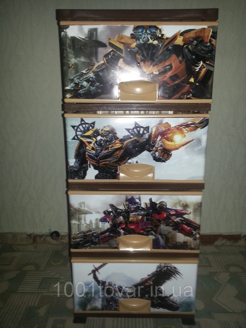 Комод пластиковий, з малюнком Трансформери, фото 1