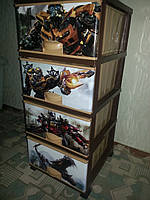 Комод пластиковий, з малюнком Трансформери