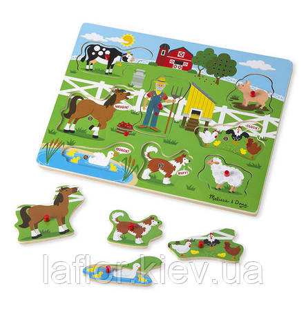 Звуковий пазл ТМ Melissa&Doug Ферма старого Макдональдса, фото 3