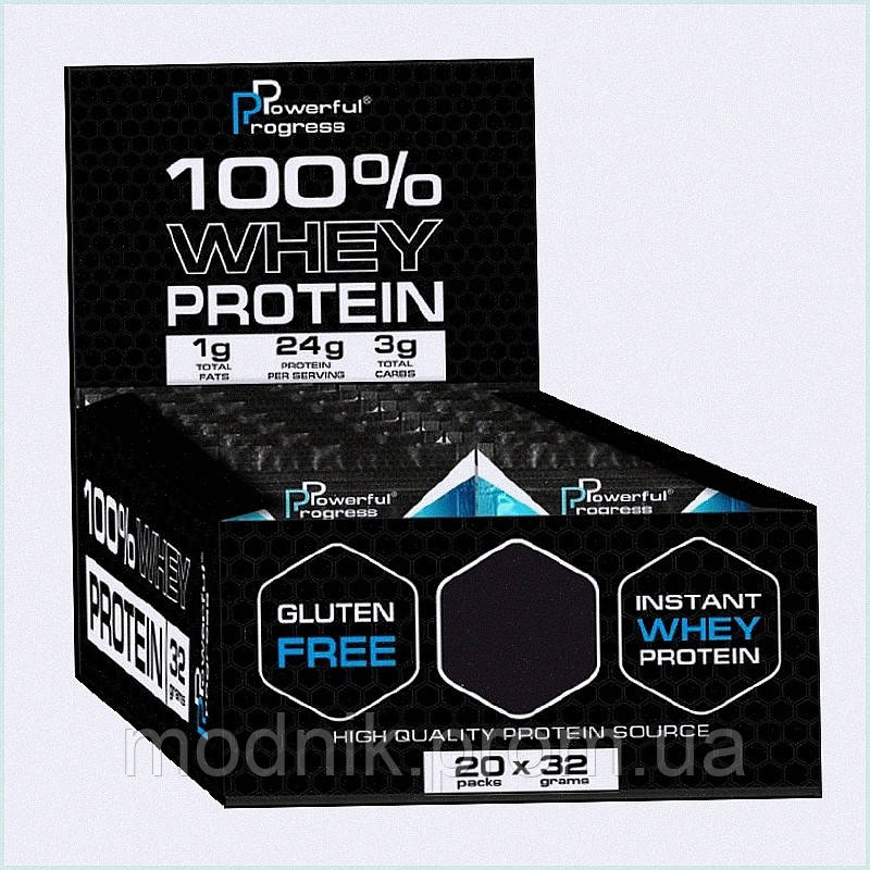 Протеин Powerful Progress 100% Whey Protein MEGA BOX 20 х 32 g Coconut, 8910P6T51, фото 1