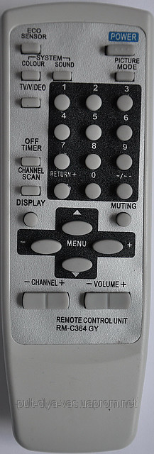 Пульт до телевізора JVC. Модель RM-C364GY