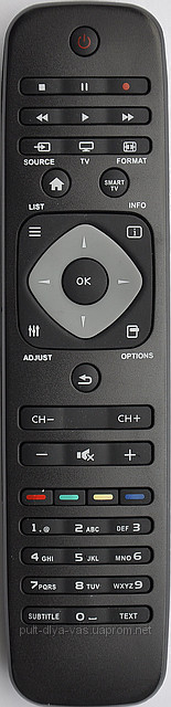 Пульт для телевізора PHILIPS. Модель RC-2422 549 90467