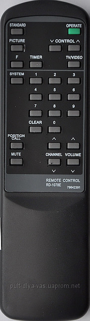 Пульт для телевізора NEC RD-1078