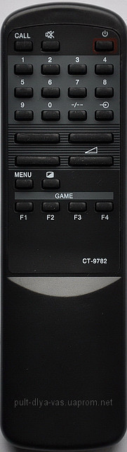 Пульт до телевізора TOSHIBA. Модель CT-9782