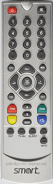 Пульт до супутникового ресивера SMART. Модель SMT-01, фото 1
