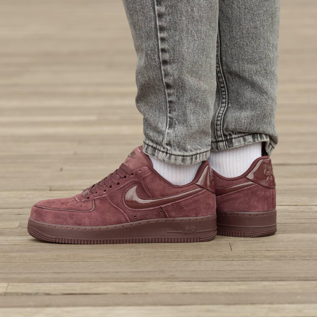 NIke Air Force Low 1 07 W Burgundy Crush 45, фото 1