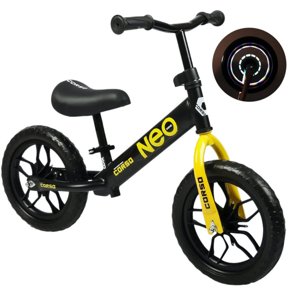 Велобіг Corso "NEO" 12 дюймів (колеса з підсвічуванням) арт. EN-37994, фото 1
