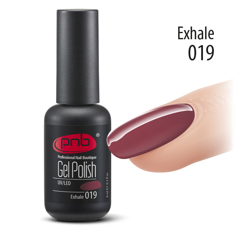 Гель лак PNB, 8 ml № 19 ( шоколадно рожевий подих , емаль ), фото 1